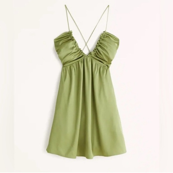 Abercrombie and Fitch Olive Green Dress - Picture 1 of 3